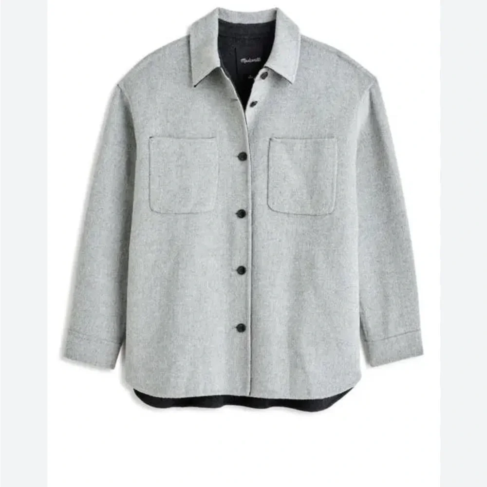 MADEWELL NEW Wool Blend double face long shirt, jacket